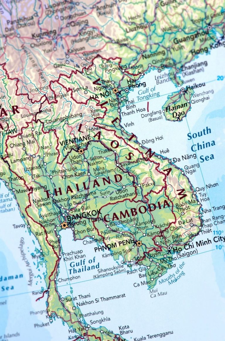 Carte du Cambodge